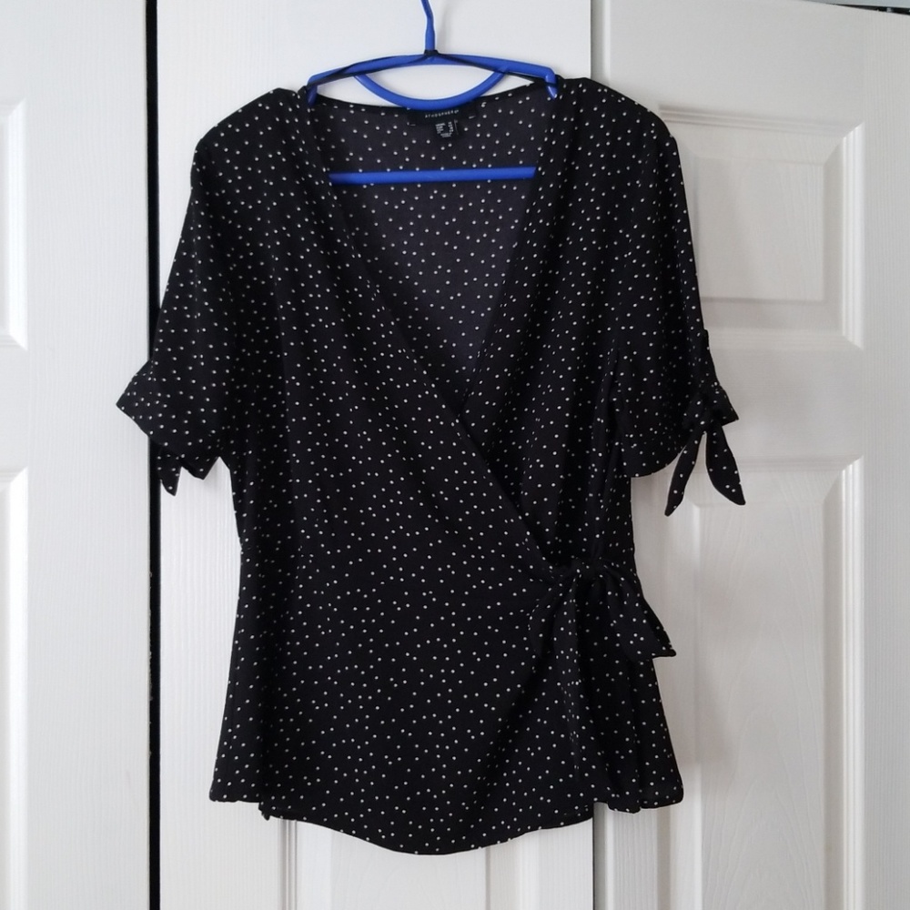 Black and White Polka dot Blouse